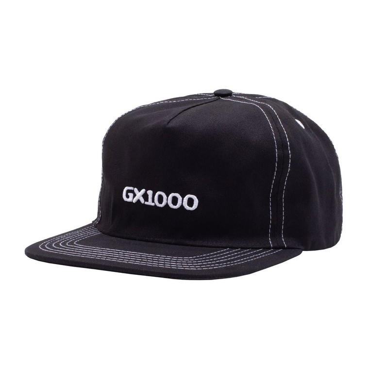 Gx1000 Mini Og Logo 5 Panel Polo Snapback Hat Black - Skateboard Hats