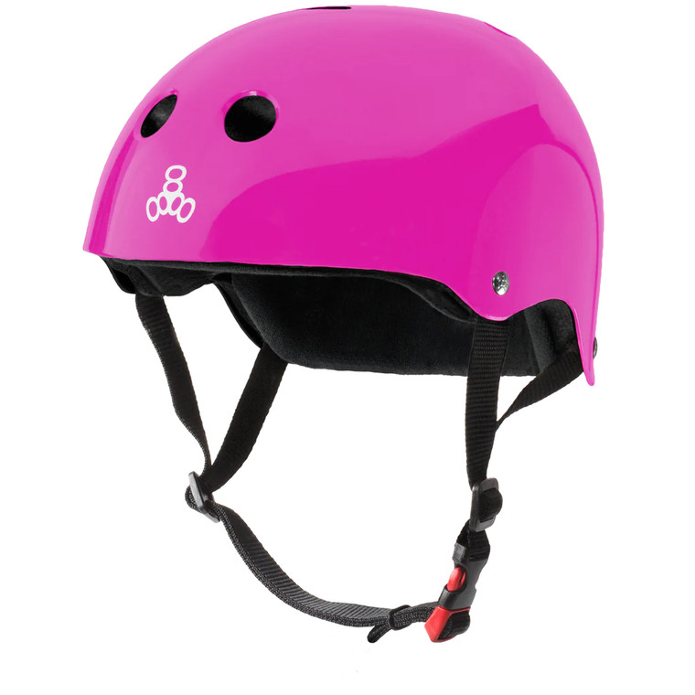 Triple 8 Helmet Certified Sweatsaver Pink Glossy S/m - Skateboard Helmet