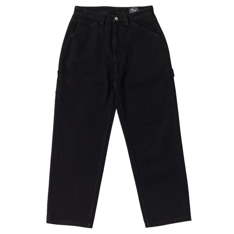 Krooked Koffin Carpenter Black Denim Pants 32 - Skateboard Pants