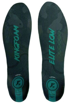 Footprint Kingfoam Elite Quantum Heel Black Camo/green Thin 3mm Toe/5mm Heel Insoles Medium (5-10.5)