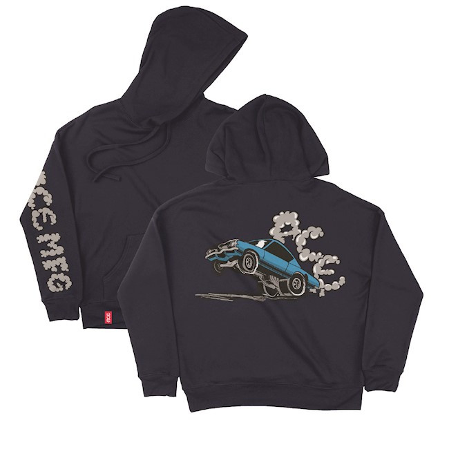 Ace Burnout Navy Hd/swt M - Skateboard Sweatshirt