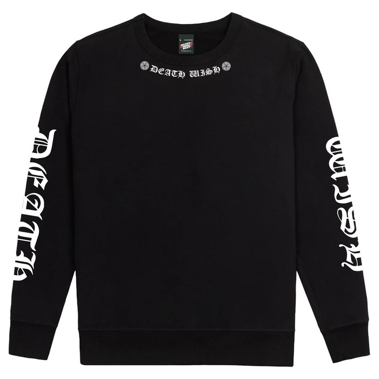 Deathwish Thelema Black Crew/swt M - Skateboard Sweatshirt
