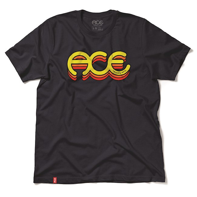 Ace Sunrise Navy Ss Xl - Skateboard Tshirt