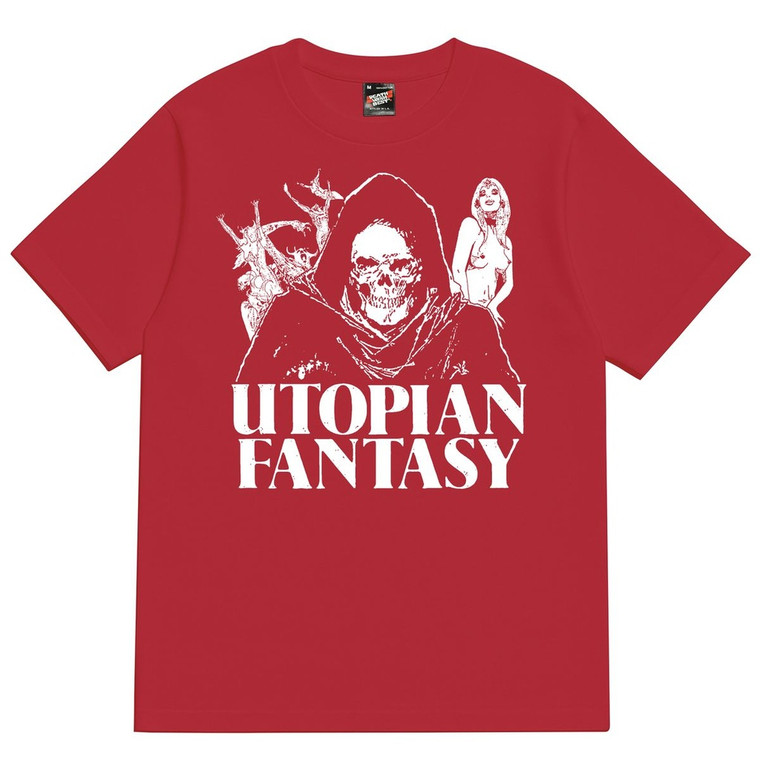 Deathwish Utopian Fantasy Red Ss L - Skateboard Tshirt