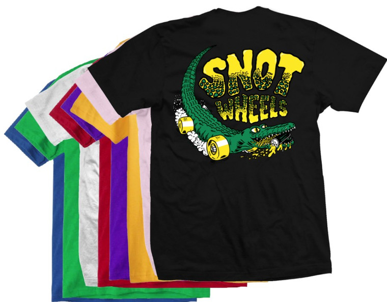 Snot Swampy Gator Assorted Colors Ss Xl - Skateboard Tshirt