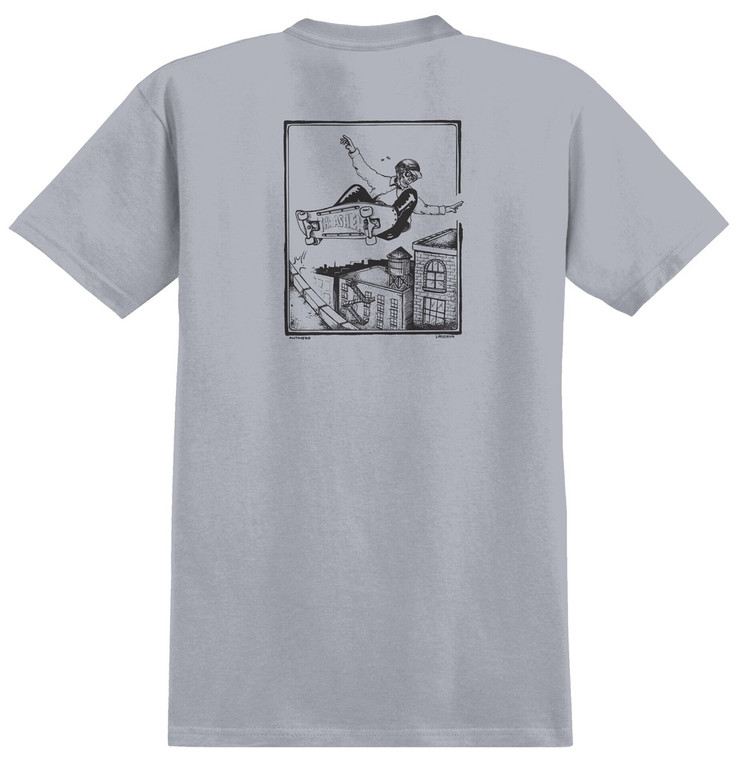 Anti-hero Phelps By Lance Ringspun Asphalt/black Ss L - Skateboard Tshirt