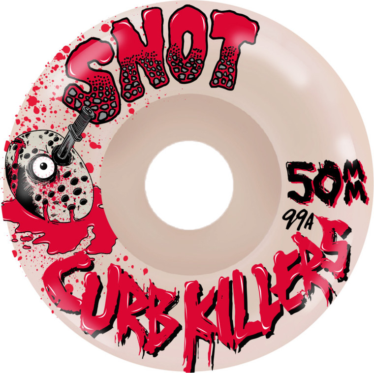 Snot Curb Killers 50mm 99a (set Of 4) - Skateboard Wheels