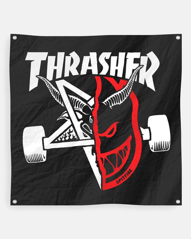 Thrasher X Spitfire Thrash & Burn Banner