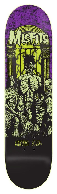 Zero Misfits Zero A.d. Glow Deck 8.25 - Skateboard Deck