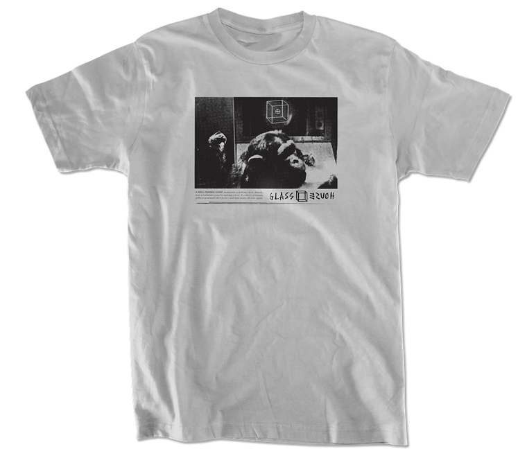 Glass House Hominid Concrete Grey Ss M - Skateboard Tshirt