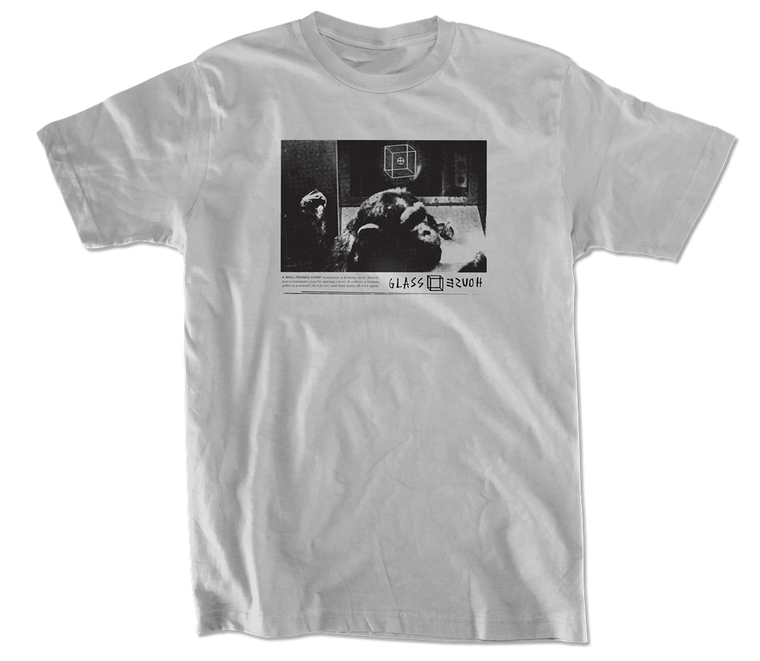 Glass House Hominid Concrete Grey Ss L - Skateboard Tshirt