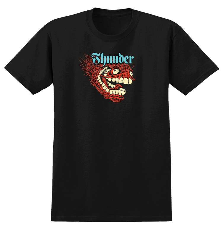 Thunder Screaming Grimple Black Ss L - Skateboard Tshirt