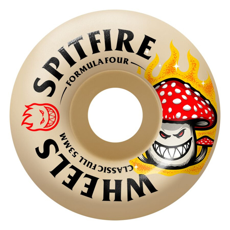 Spitfire Formula Four Shroom Bighead Classic Full 53mm 99d (set Of 4) - Skateboard Wheels