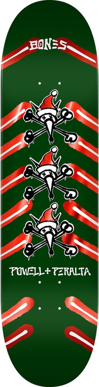 Powell Rat Bones Holiday '25 Green/red Foil Deck 8.75 - Skateboard Deck