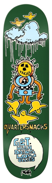 Krooked X Quartersnacks Get High Deck 8.25 - Skateboard Deck