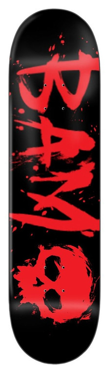 Zero Bam Blood Text Deck 8.25 (limit 3) - Skateboard Deck