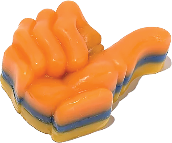 Bro Style - Style Thumbs Up Wax Yel/blu/org Stack