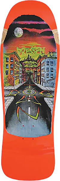 Dogtown - Dressen Street 80's Dk-10x30.3 Neon Org - Skateboard Deck