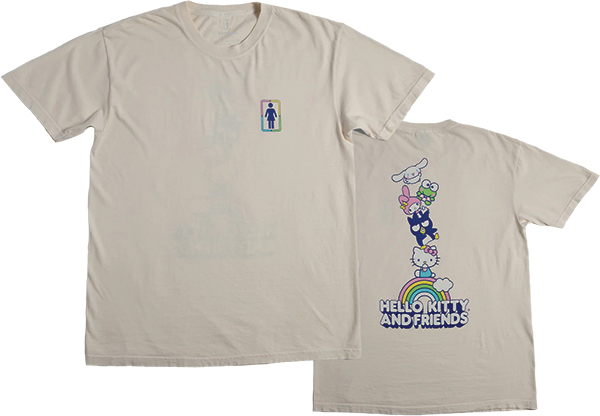 Girl - Rainbow Stacked Ss S-cream - Skateboard Tshirt