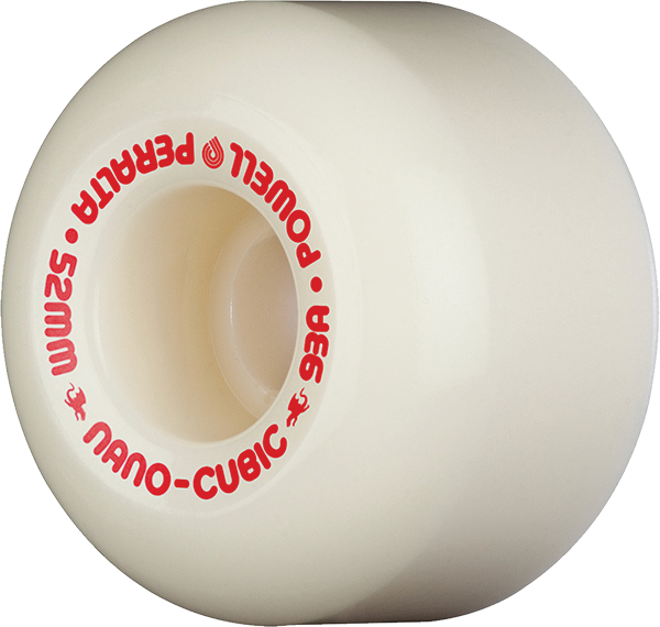 Powell Peralta - Df Nano Cubic Red Dragon 93a 52/36mm Wht - Skateboard Wheels (Set Of Four)