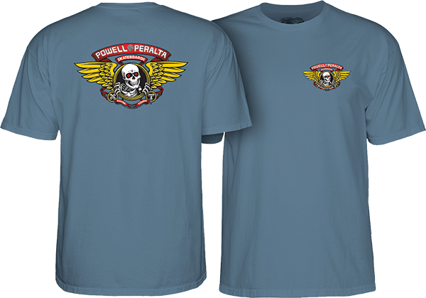 Powell Peralta - Winged Ripper Ss Xl-indigo Blue - Skateboard Tshirt