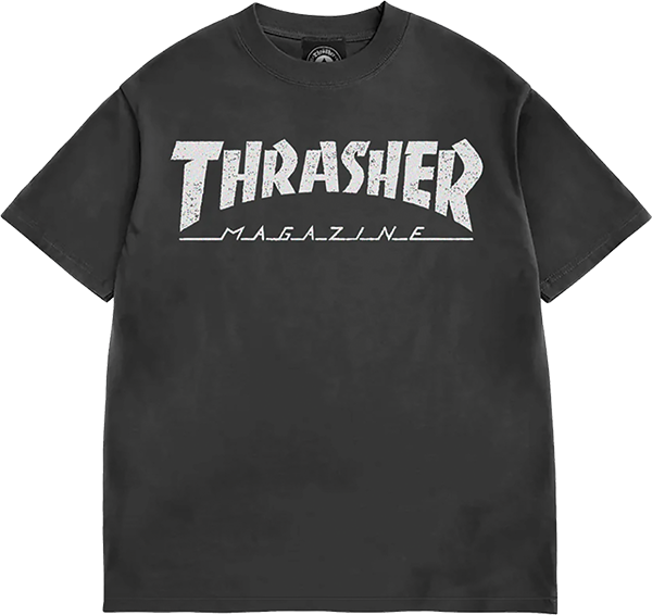 Thrasher - Mag Logo Vintage Ss L-black - Skateboard Tshirt