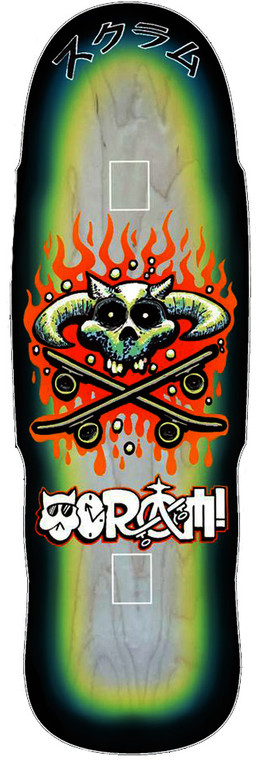 Scram Bomb Shaped Deck 10.50 X 32.00 - Skateboard Deck