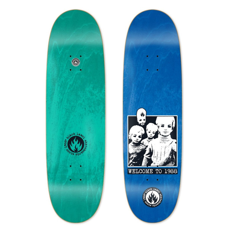 Black Label Team Welcome To 1988 Custom Egg Shaped Deck 9.0 - Skateboard Deck