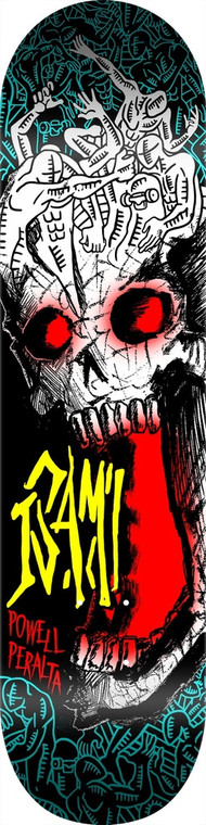 Powell Isamu Yamamoto Skull Freestyle Deck 7.25 X 29.9 - Skateboard Deck