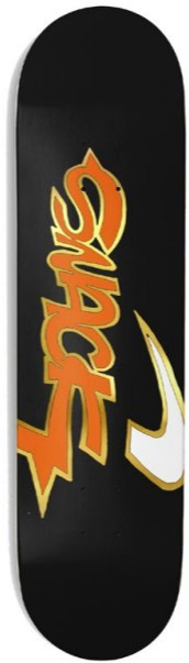 Snack Team Taiko Stroke Black Deck 8.50 - Skateboard Deck