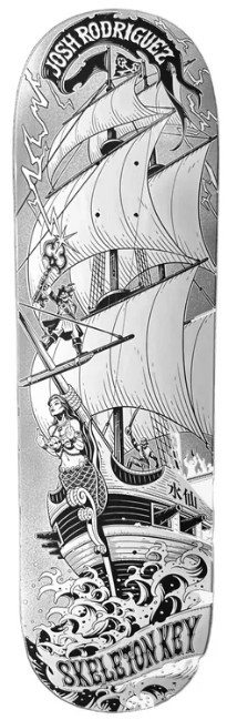 Skeleton Key Josh Rodriguez Black Sails Deck 8.75 - Skateboard Deck