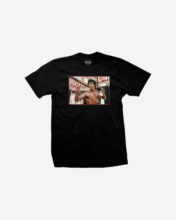 Dgk X Bruce Lee Focus Black Ss M - Skateboard Tshirt