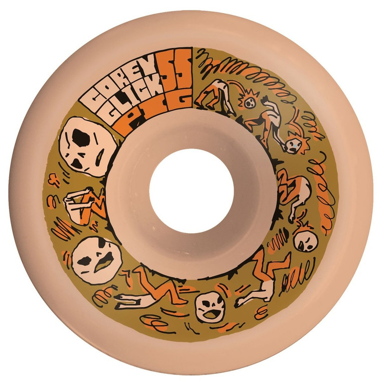 Pig Corey Glick Heads Will Roll 55mm 99a (set Of 4) - Skateboard Wheels