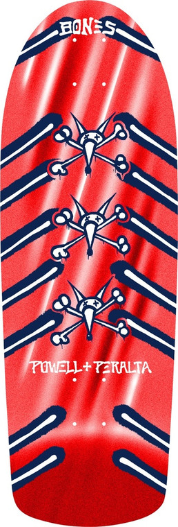 Powell Og Rat Bones Red Foil Shaped Deck 10.0 X 30.0 - Skateboard Deck
