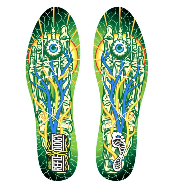 Remind Medic Impact Reflexology 5.5mm Mid-to-high Arch Insoles Size 10 - 10.5