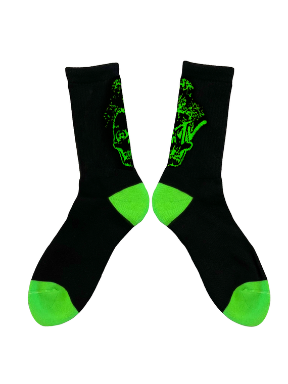 Deathwish Death Tv Socks Black - Skateboard Socks