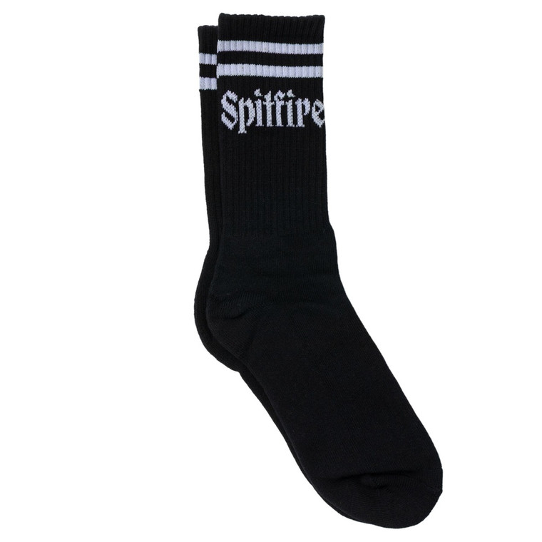 Spitfire Molotov Script Socks Black/white - Skateboard Socks