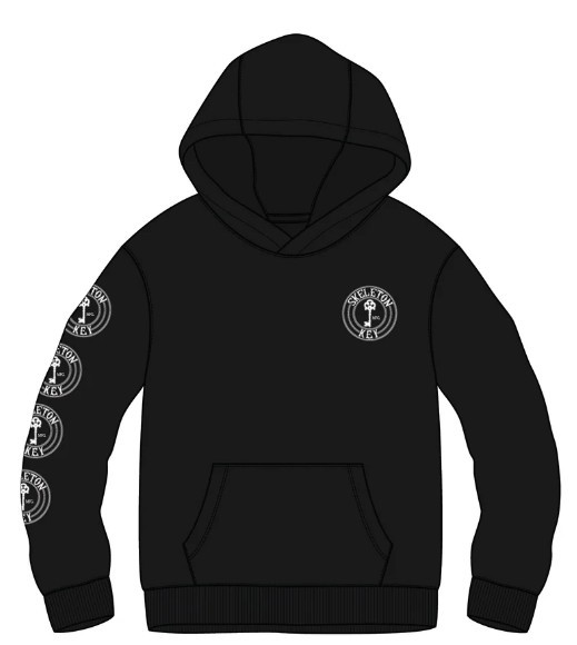 Skeleton Key Og Circle Logo Black Hd/swt Xl - Skateboard Sweatshirt
