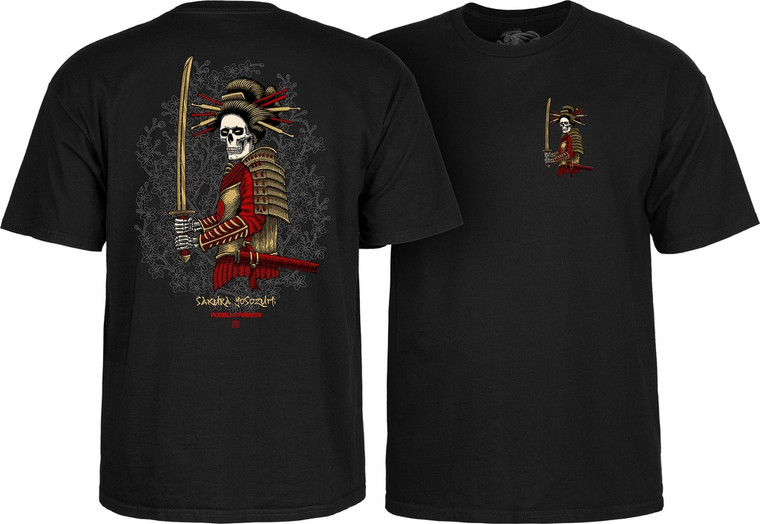 Powell Sakura Yosozumi Onna-bugeisha Black Ss L - Skateboard Tshirt