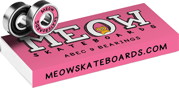 Meow - Abec-9 Bearings Set Pink - Skateboard Bearings