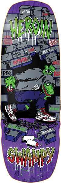 Heroin - Swampy Stomp Deck-10.5 - Skateboard Deck