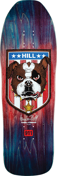 Powell Peralta - Hill Bulldog 14 Deck-10x31.5 Blue/red Fade - Skateboard Deck