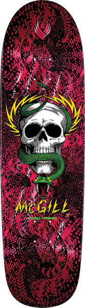 Powell Peralta - Mcgill Skull/snk 7 Dk-9x32.4 Red Foil Flight - Skateboard Deck