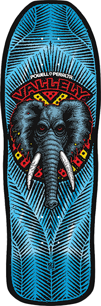 Powell Peralta - Vallely Elephant 12 Deck-10x30.25 Blu Foil - Skateboard Deck
