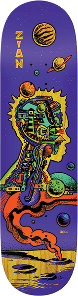 Real - Wright Artificial True Fit Deck-8.38 Purple - Skateboard Deck