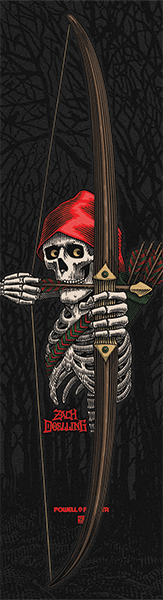 Powell Peralta - Grip Sheet 9x33 Doelling Archer Black - Skateboard Grip Tape