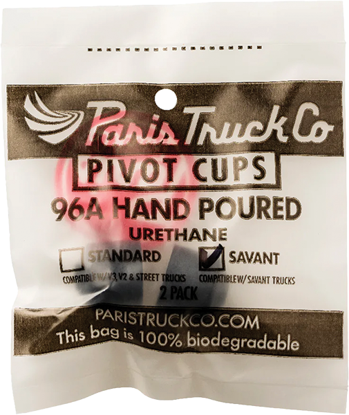 Paris Truck Co - Savant Pivot Cups Set 96a Black 2pcs - Skateboard Bushings