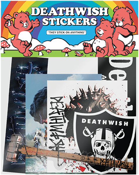 Deathwish - 6pk/asst Nation Stickers