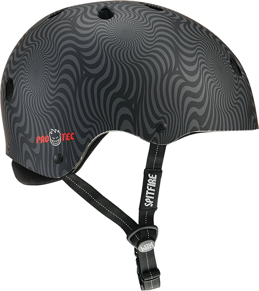 Pro Tec - Low Pro Helmet L/xl-spitfire Blk Swl - Skateboard Helmet