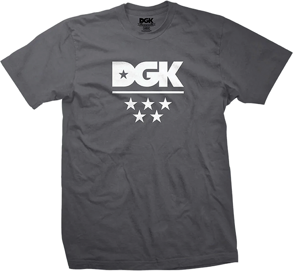 Dgk - All Star - Ss M-charcoal - Skateboard Tshirt